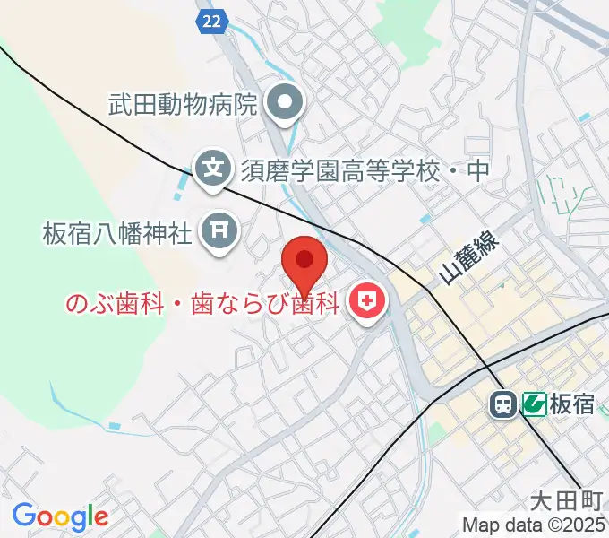 百耕資料館の地図