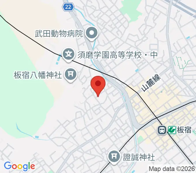 百耕資料館の地図