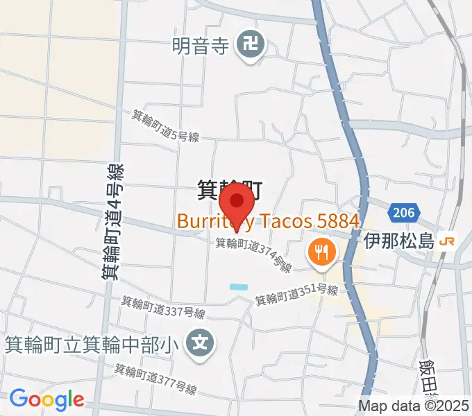箕輪町郷土博物館の地図