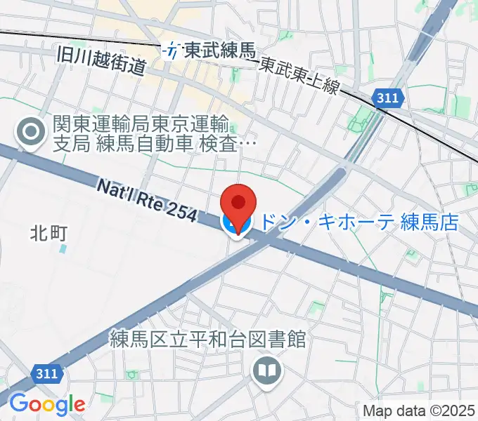 IKUSA ARENAの地図