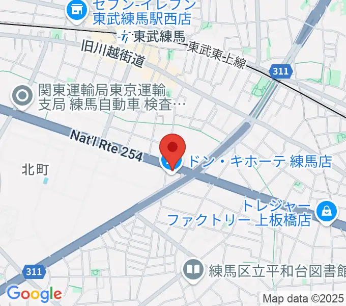 IKUSA ARENAの地図