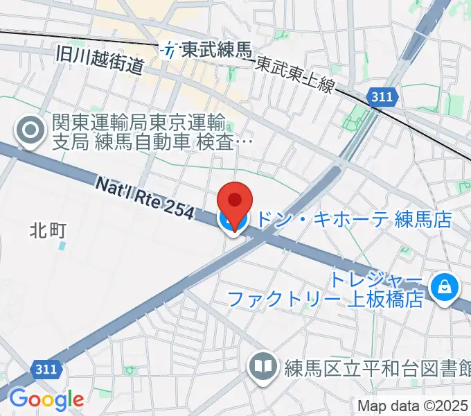 IKUSA ARENAの地図
