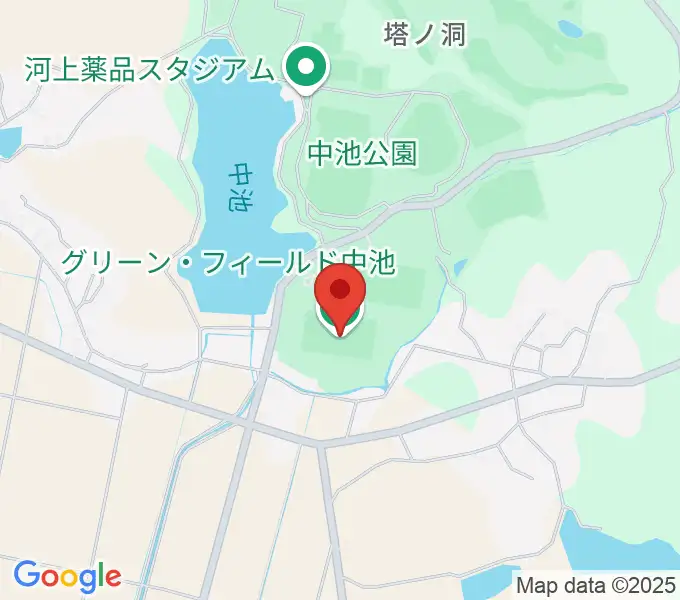 グリーン・フィールド中池の地図