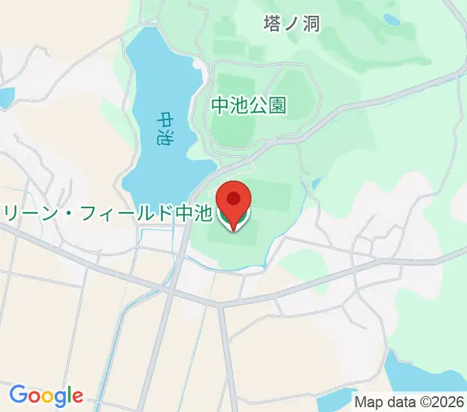 グリーン・フィールド中池の地図