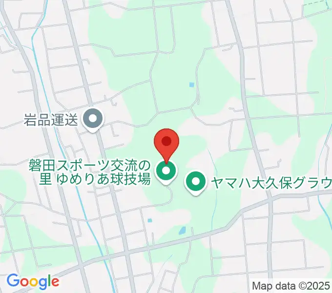 磐田スポーツ交流の里ゆめりあサッカー場の地図