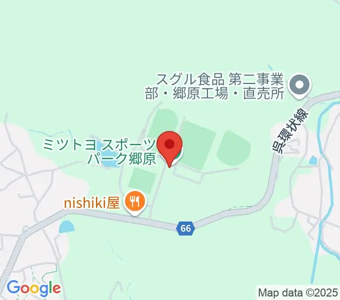 呉市総合スポーツセンター陸上競技場の地図