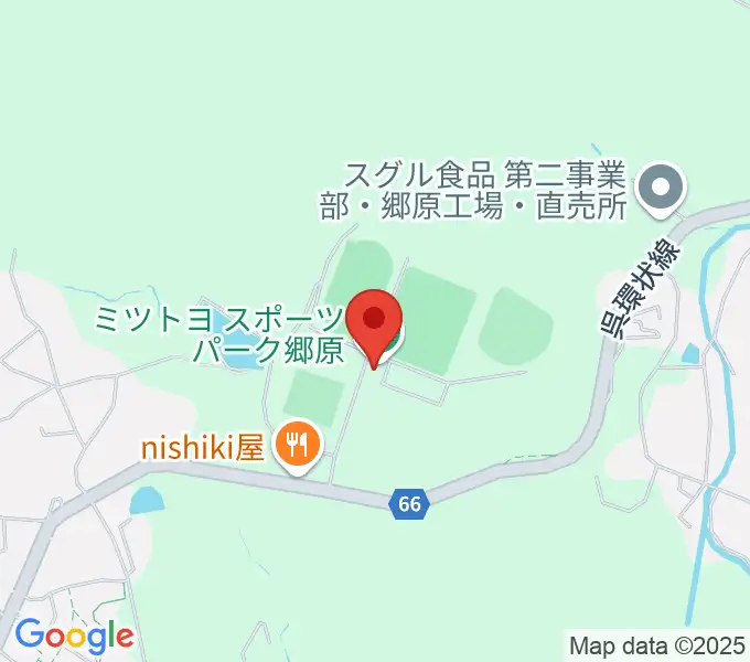 呉市総合スポーツセンター陸上競技場の地図