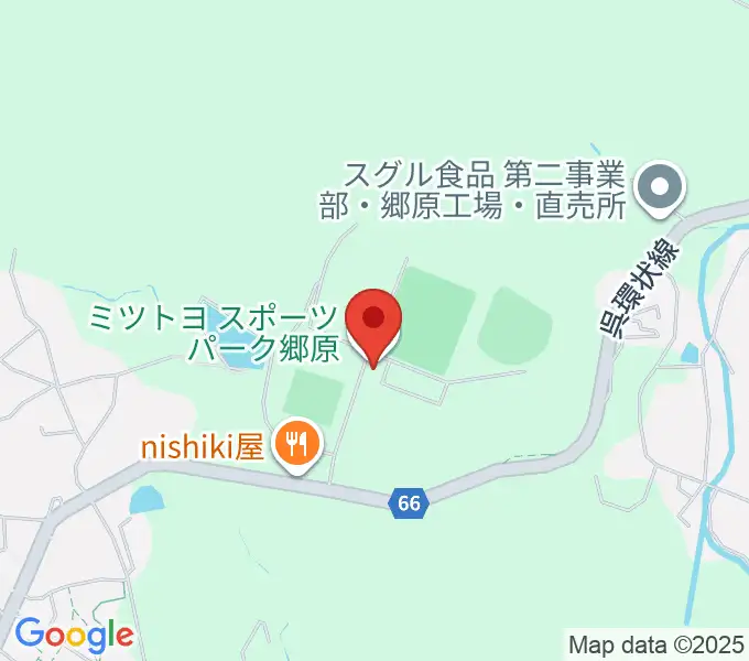 呉市総合スポーツセンター陸上競技場の地図