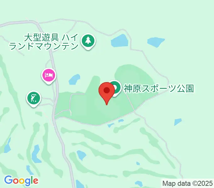 神原スポーツ公園シャルムスタジアムの地図
