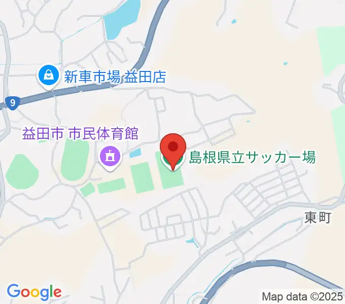 島根県立サッカー場の地図