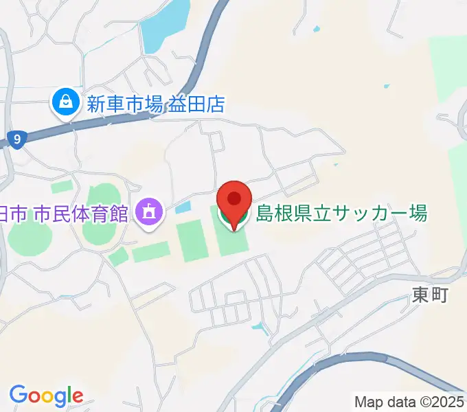 島根県立サッカー場の地図
