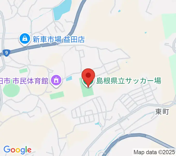 島根県立サッカー場の地図