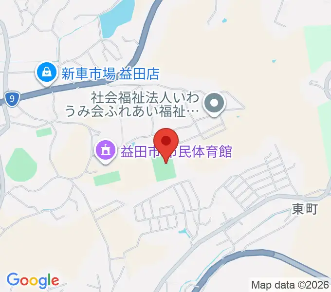 島根県立サッカー場の地図