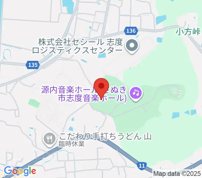 志度総合運動公園野球場の地図