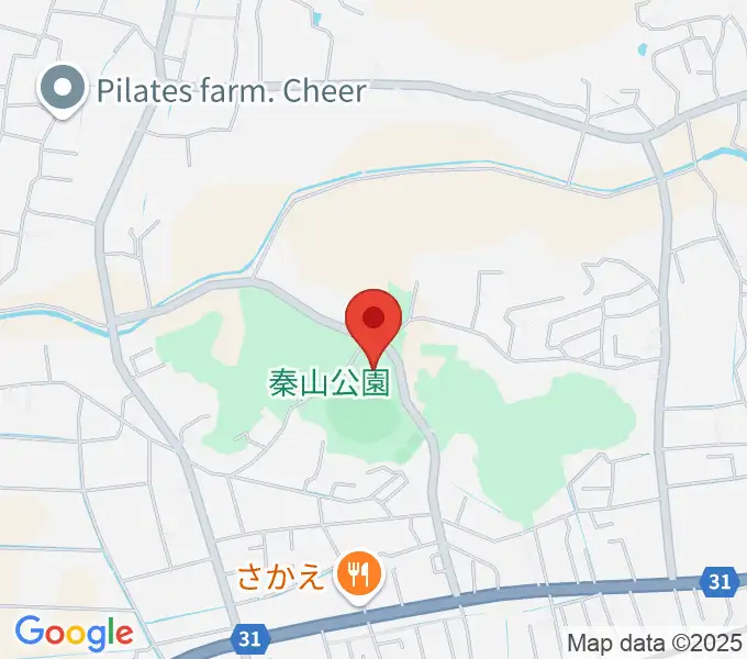 香美市秦山公園野球場の地図