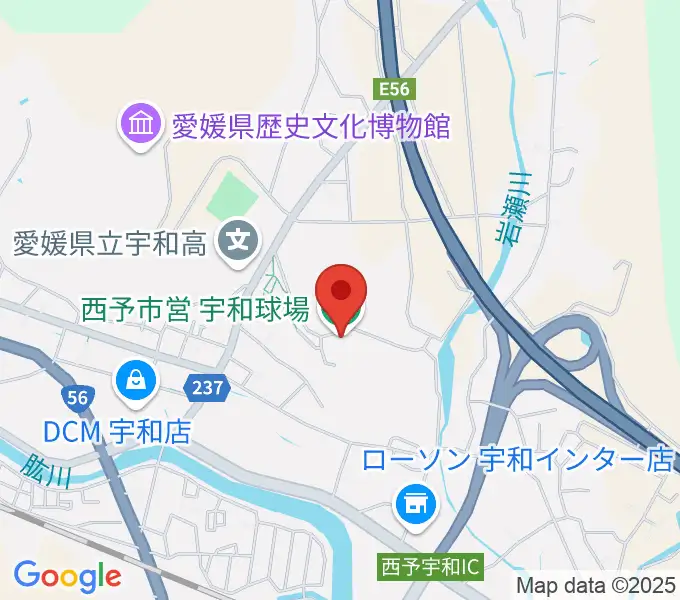 西予市営宇和球場の地図
