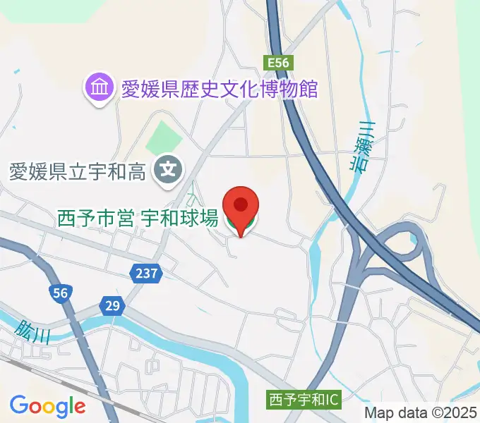 西予市営宇和球場の地図
