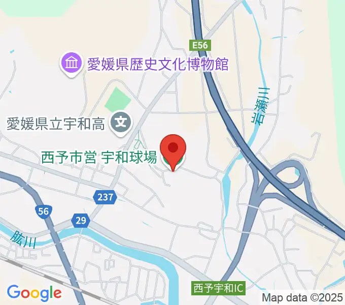 西予市営宇和球場の地図