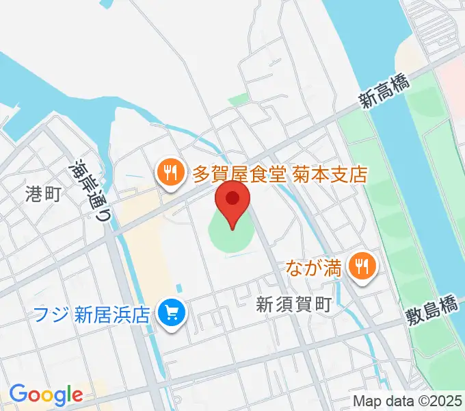 新居浜市営野球場の地図