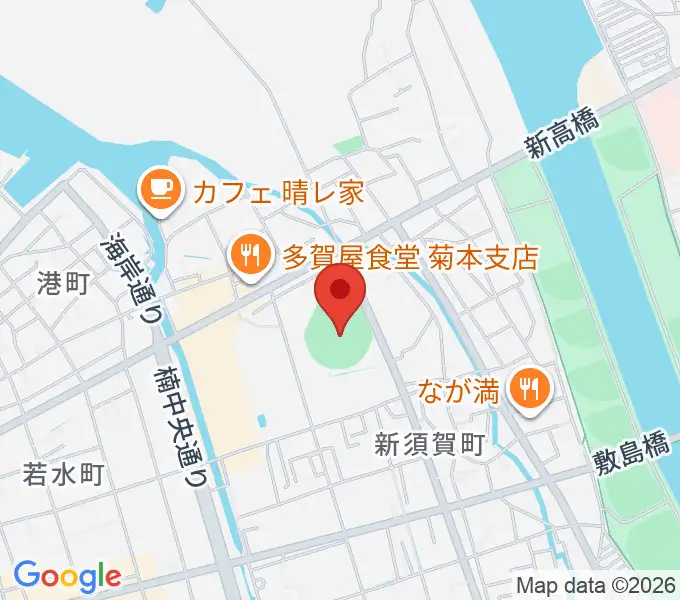 新居浜市営野球場の地図