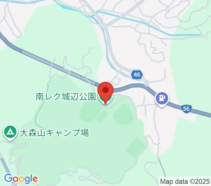 南レク城辺公園野球場の地図