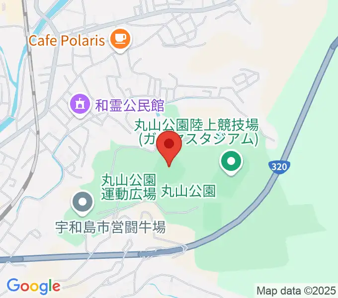 丸山公園野球場の地図