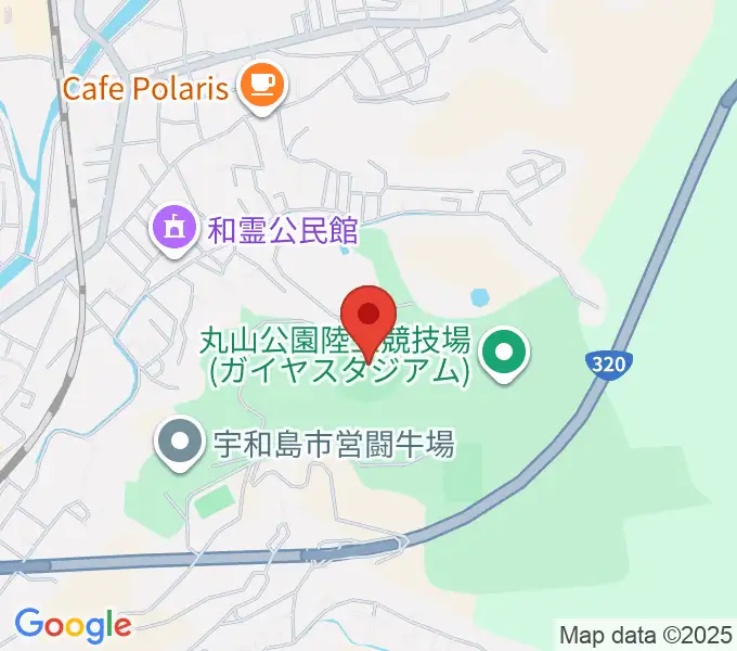 丸山公園野球場の地図