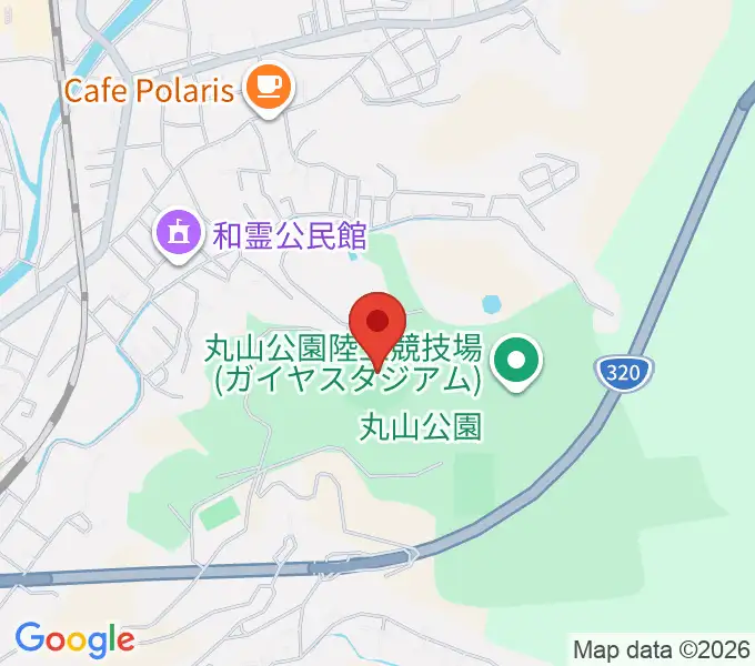 丸山公園野球場の地図