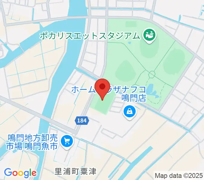 鳴門・大塚スポーツパーク球技場の地図