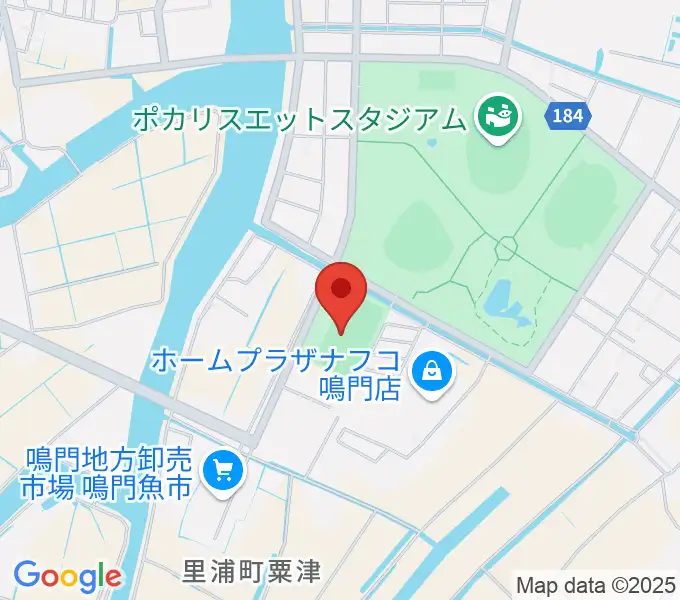 鳴門・大塚スポーツパーク球技場の地図