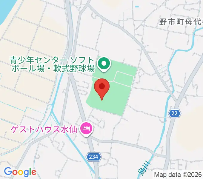 高知県立青少年センター陸上競技場の地図