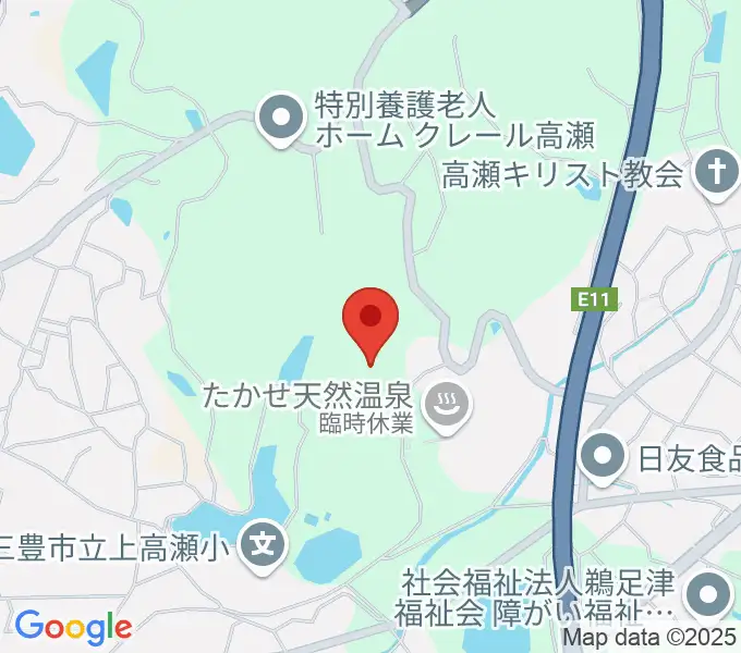 三豊市緑ヶ丘総合運動公園サッカー場の地図