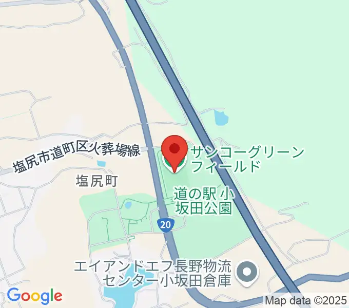 サンコーグリーンフィールドの地図
