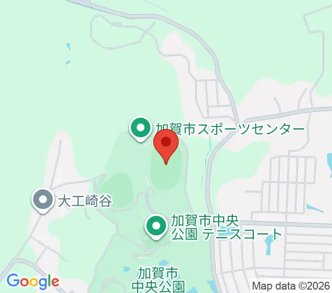 加賀市陸上競技場の地図