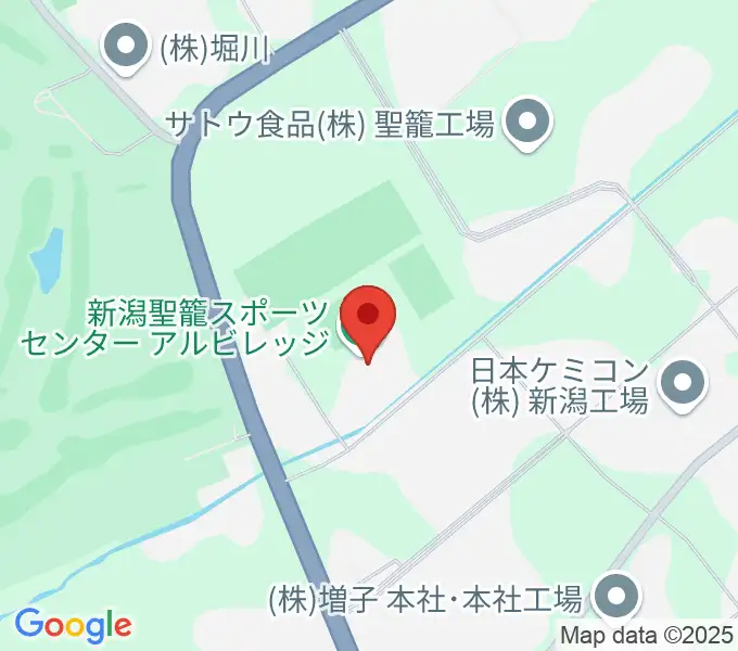 新潟聖籠スポーツセンターアルビレッジの地図