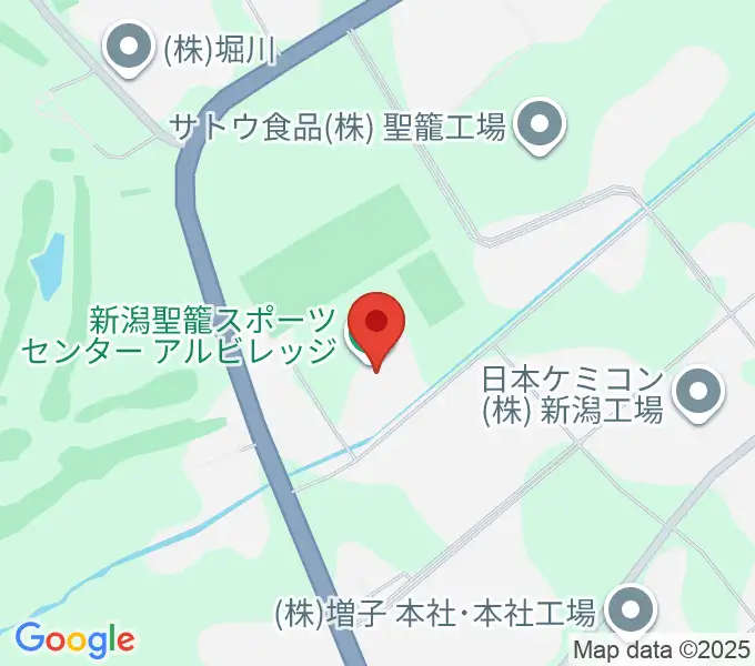新潟聖籠スポーツセンターアルビレッジの地図