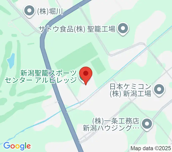 新潟聖籠スポーツセンターアルビレッジの地図