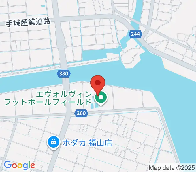 エヴォルヴィンフットボールフィールドの地図