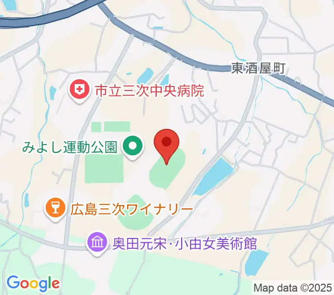 みよし運動公園陸上競技場の地図
