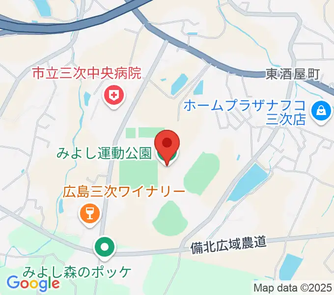 みよし運動公園運動広場の地図