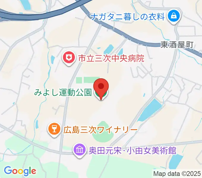 みよし運動公園運動広場の地図
