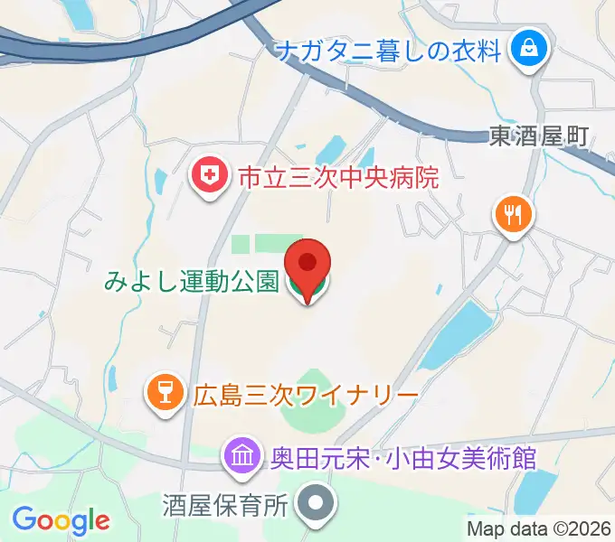 みよし運動公園運動広場の地図