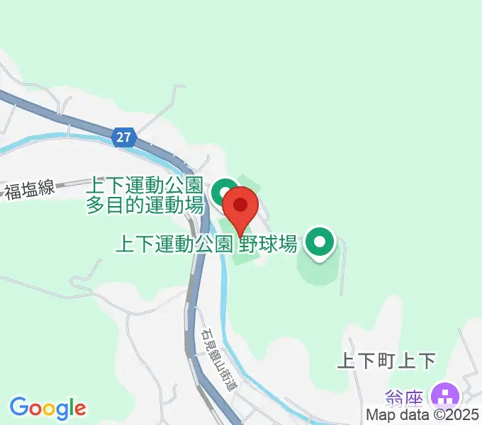 TTCスポーツパーク上下人工芝グラウンドの地図