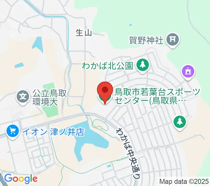 鳥取市若葉台スポーツセンターの地図