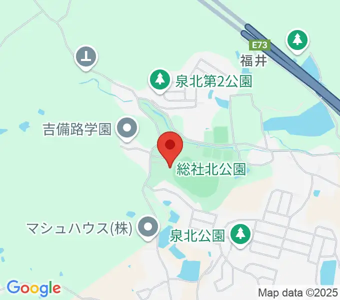 総社北公園陸上競技場の地図