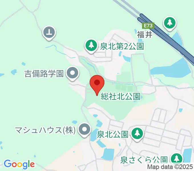 総社北公園陸上競技場の地図