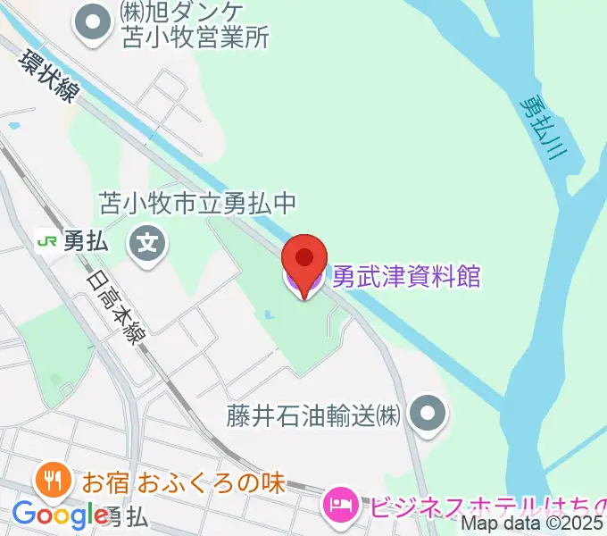 勇武津資料館の地図