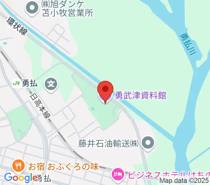 勇武津資料館の地図