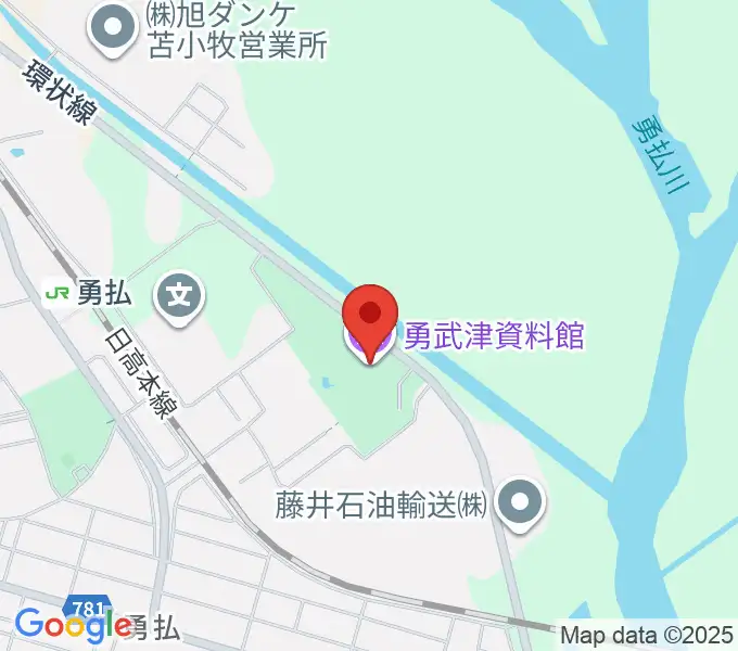 勇武津資料館の地図