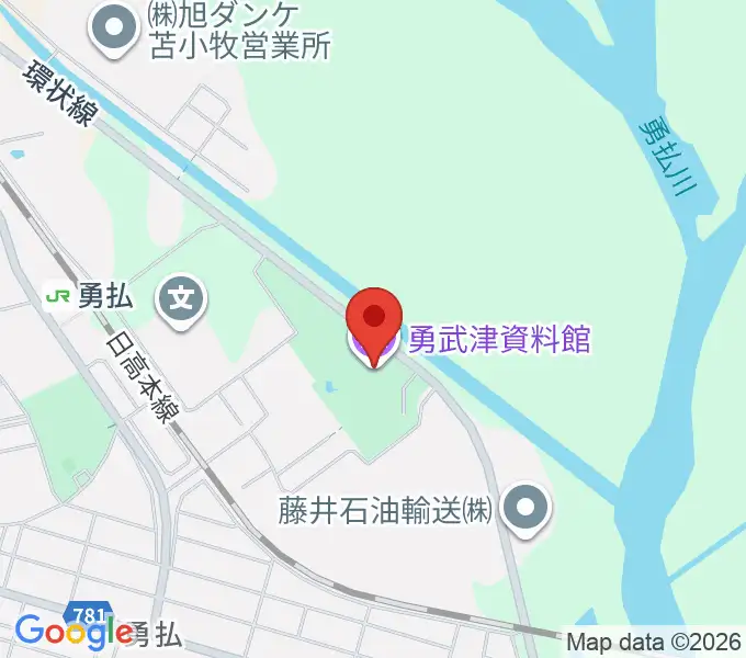 勇武津資料館の地図